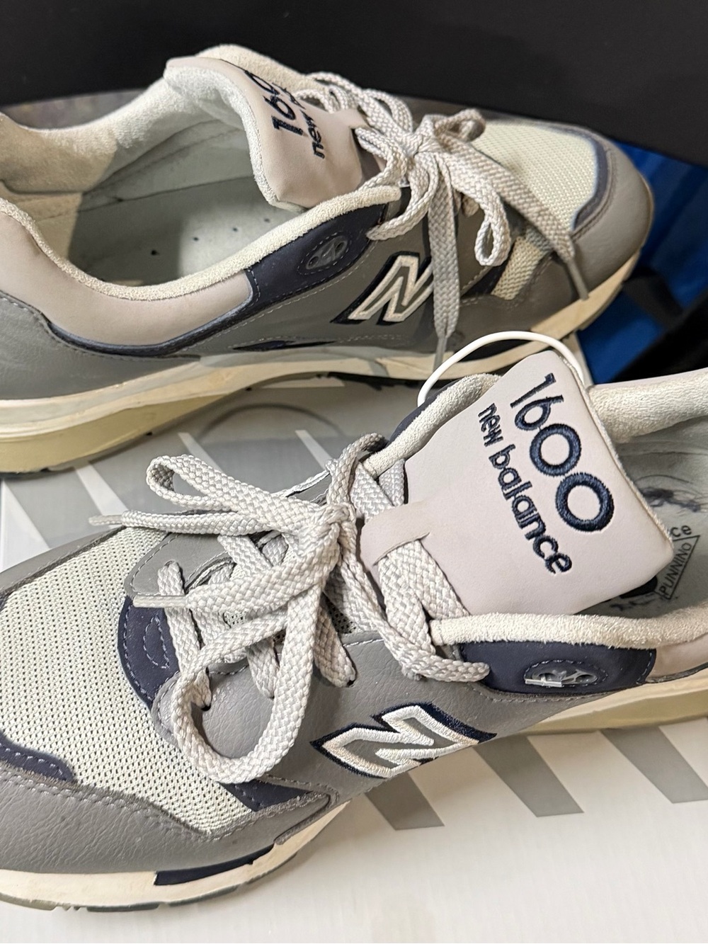 New Balance 1600 Men's Gray and Navy Sneakers